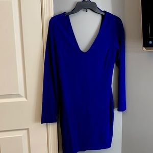 Charolette Russe Blue Long sleeve Dress Size Large